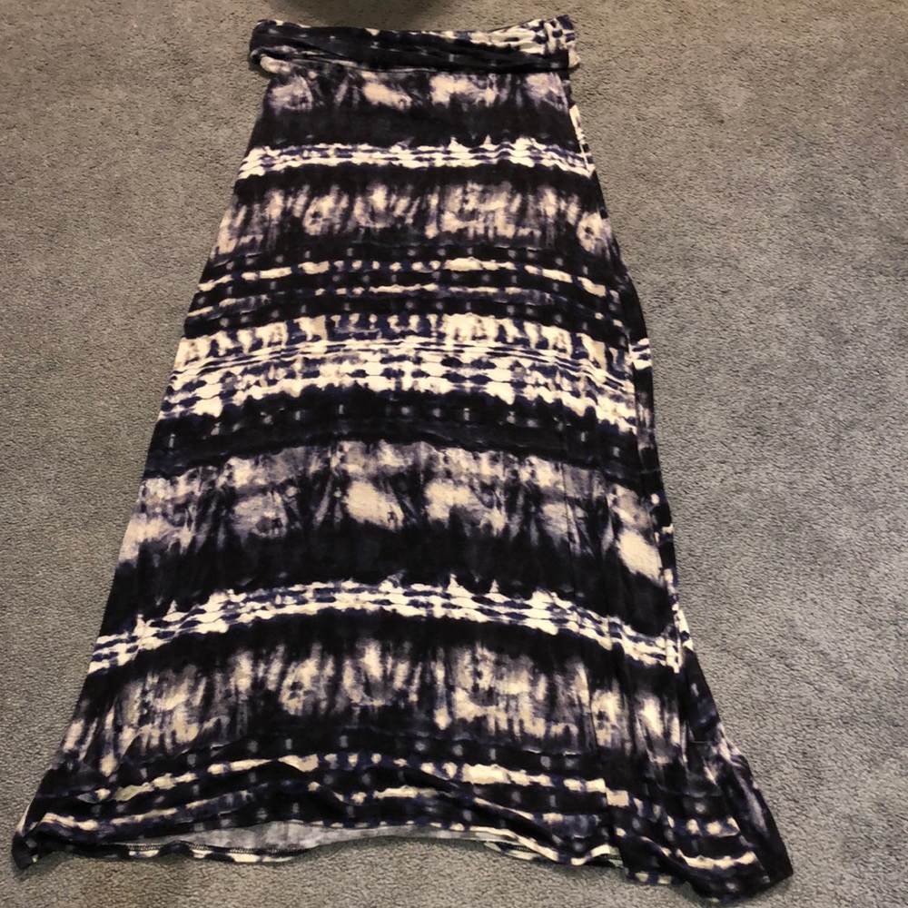 Tie dye maxi skirt